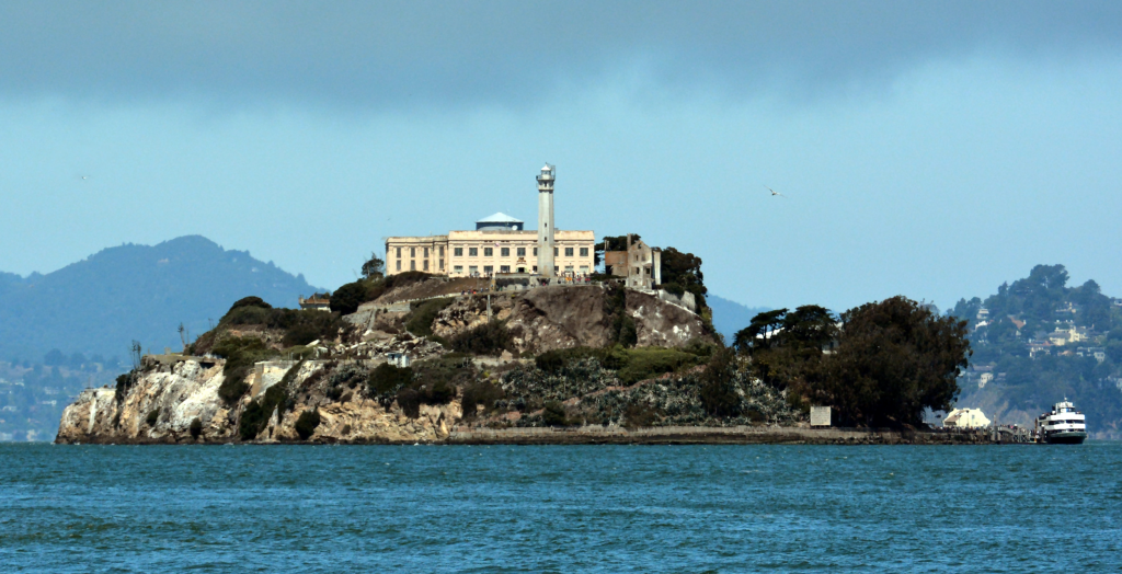 a view of alcatraz island